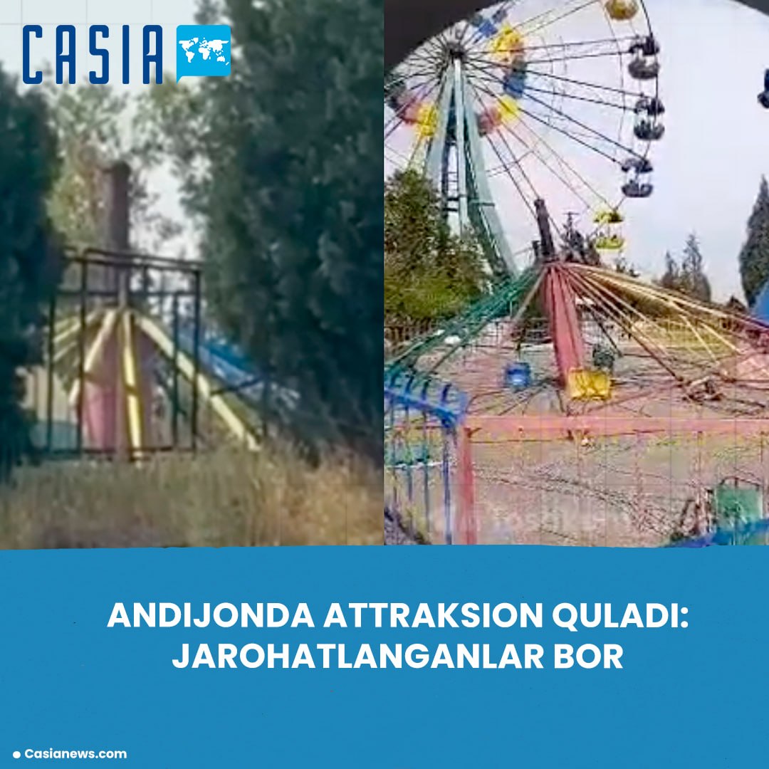 Amusement park collapses in Andijan, injures dozens