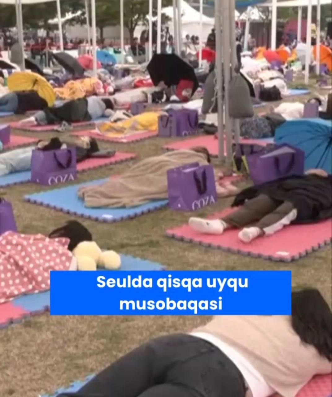 South Korea holds unusual competition - short sleep competition
