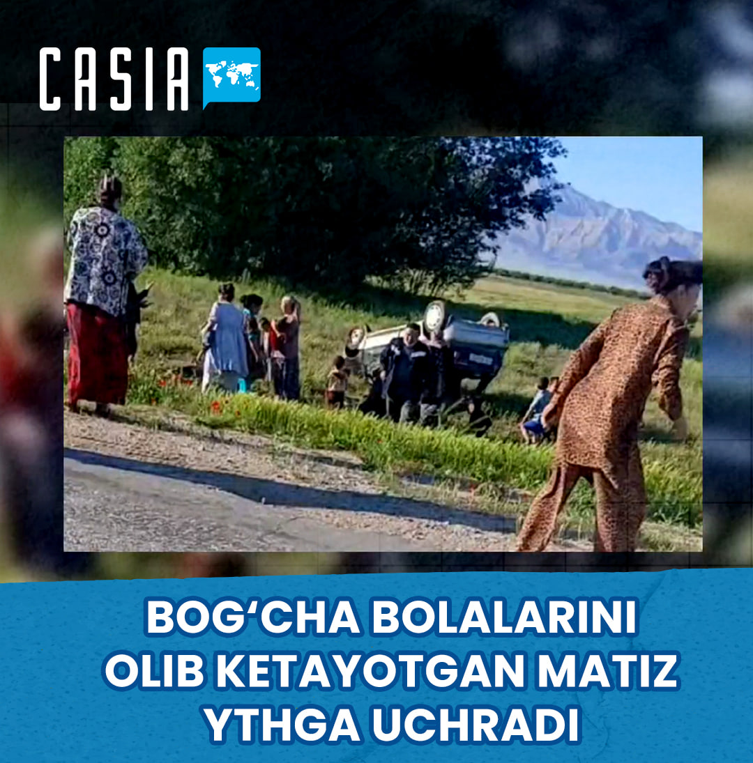 Matiz car carrying kindergarten children in Navoi accident