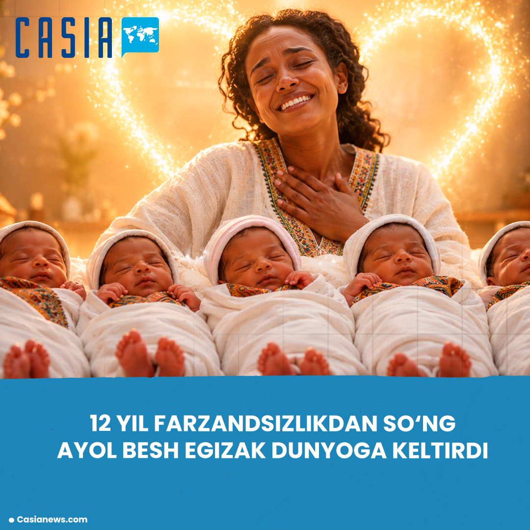 After 12 years of infertility, an Ethiopian woman gave birth to quintuplets