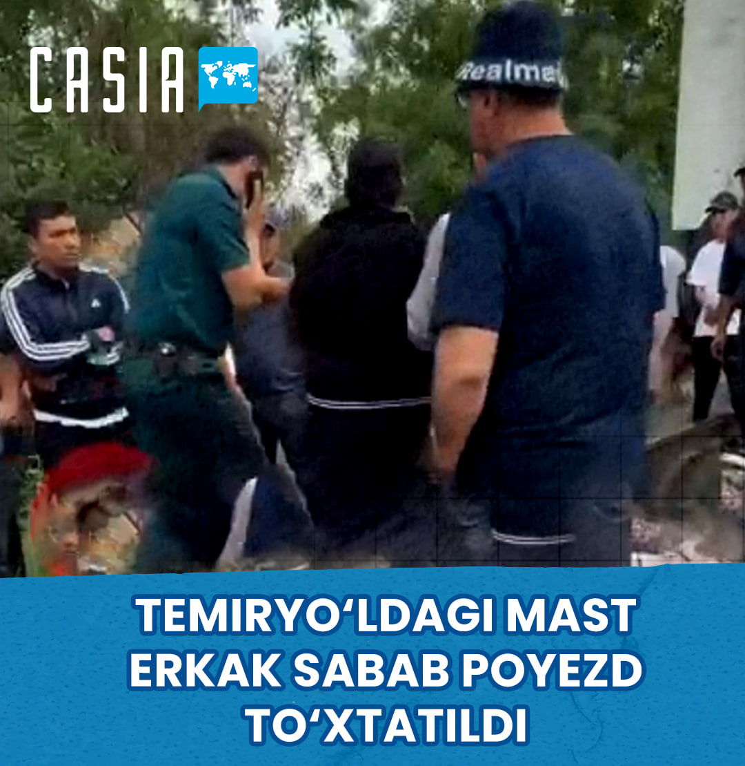Train stopped in Fergana due to drunk man on the tracks