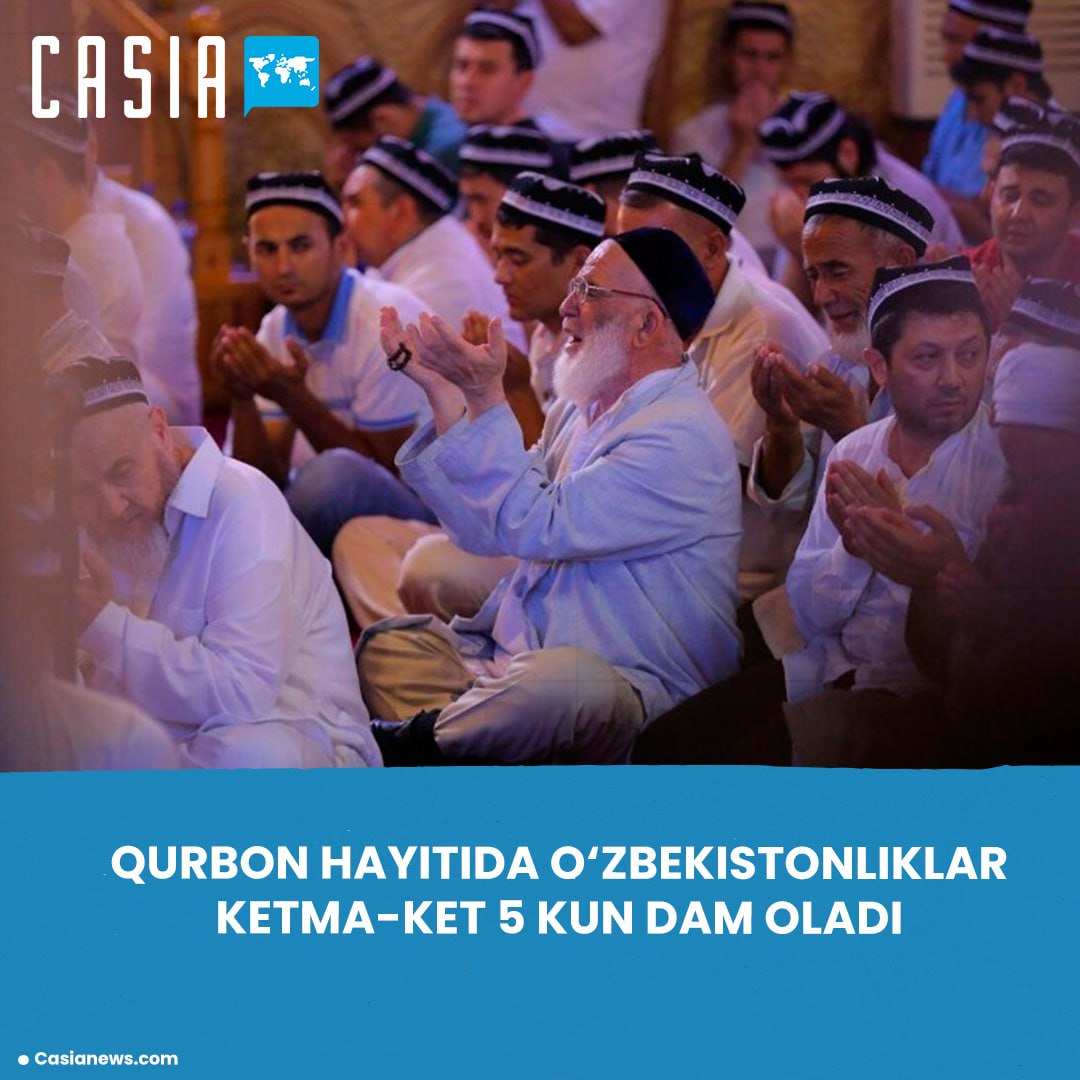 Uzbeks will have 5 consecutive days off during Eid al-Adha