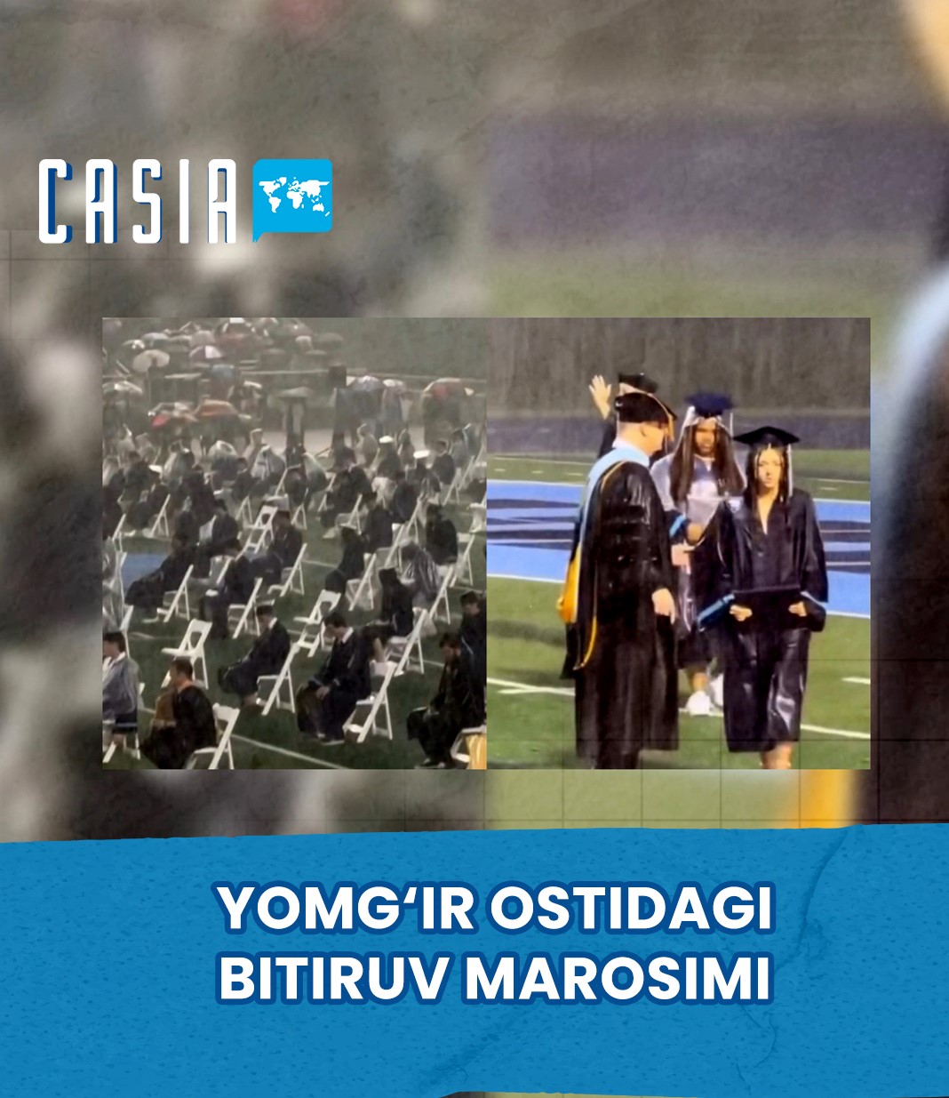 An unforgettable graduation ceremony under the rain