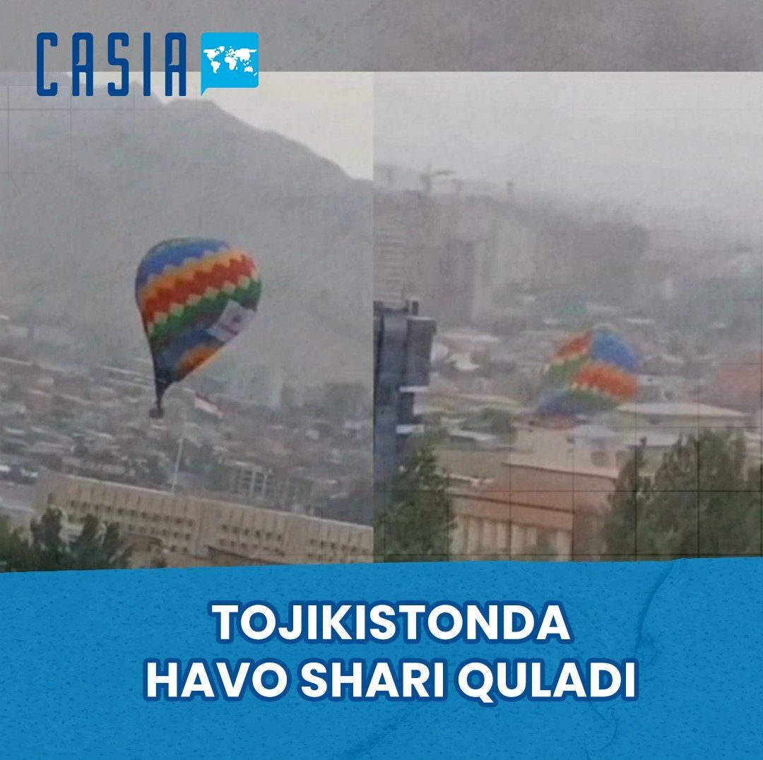 Hot air balloon crashes in Tajikistan, three people injured