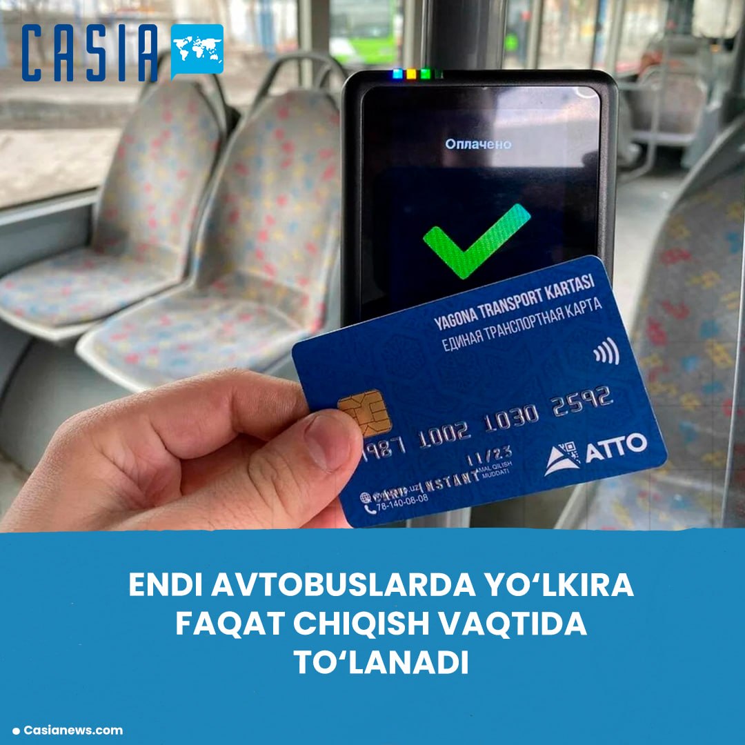 New payment procedure for buses in Tashkent