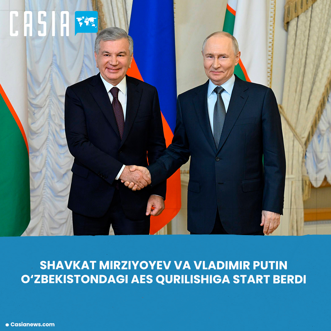Shavkat Mirziyoyev and Vladimir Putin launch construction of nuclear power plant in Uzbekistan