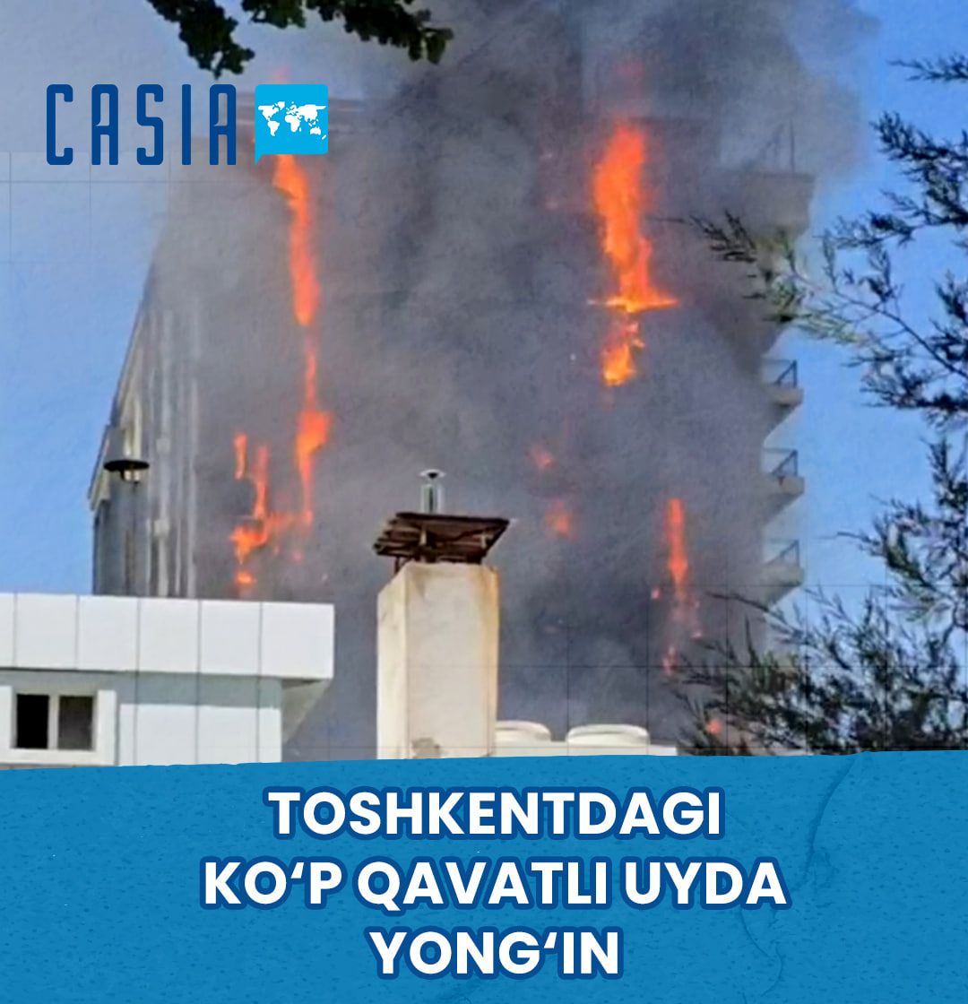 Fire breaks out in apartment building in Tashkent