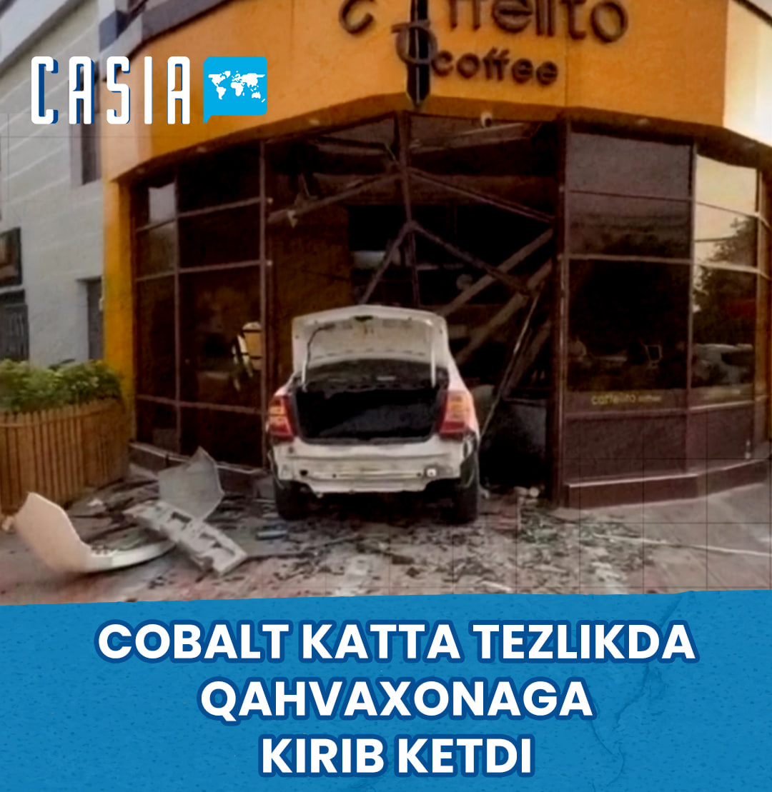 Cobalt crashes into coffee shop in Khorezm: 2 injured