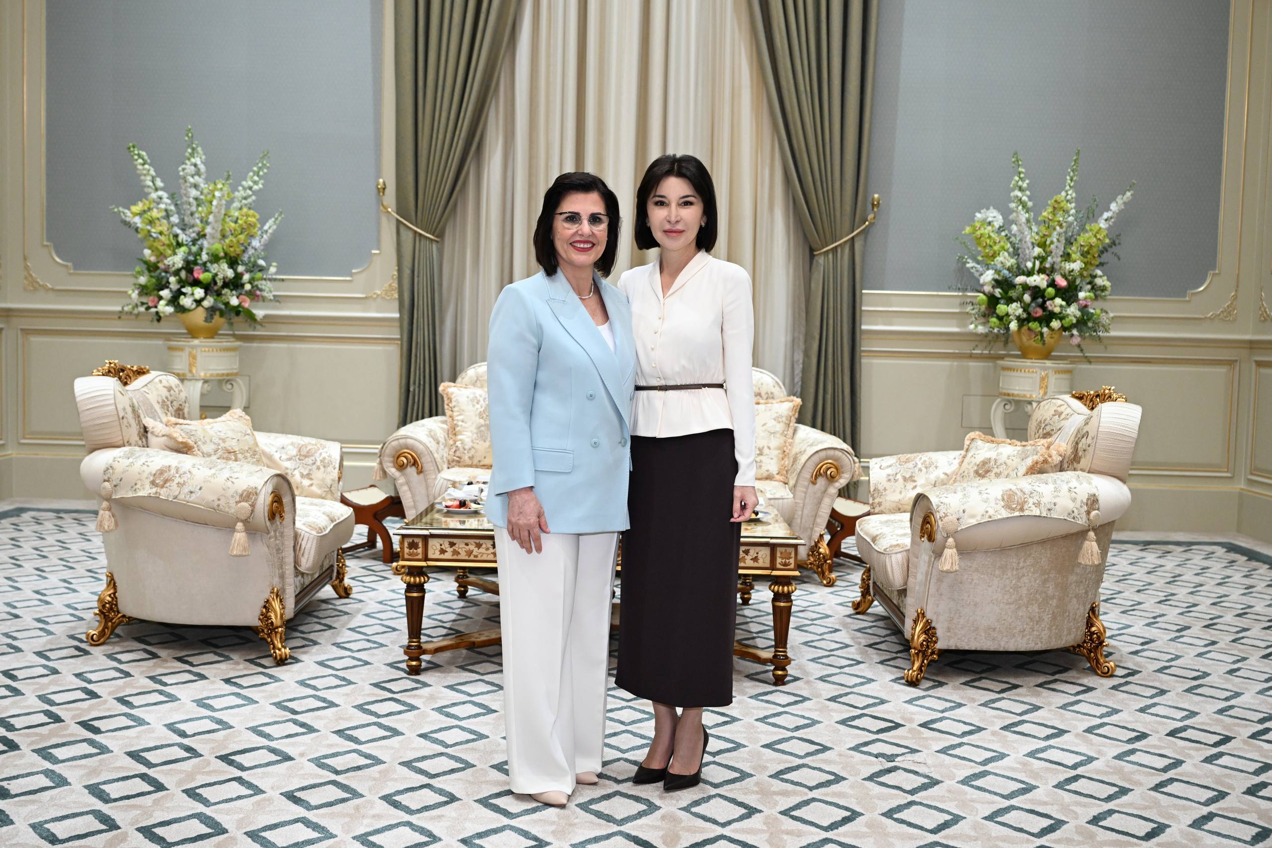 Ziroat Mirziyoyeva Meets with the First Lady of Albania