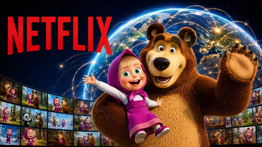 Netflix Acquires Rights to New Seasons of “Masha and the Bear”