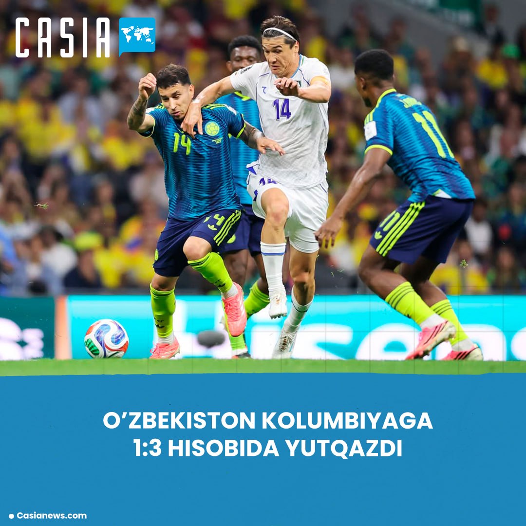 World Cup 2026: Uzbekistan loses 1-3 to Colombia in debut