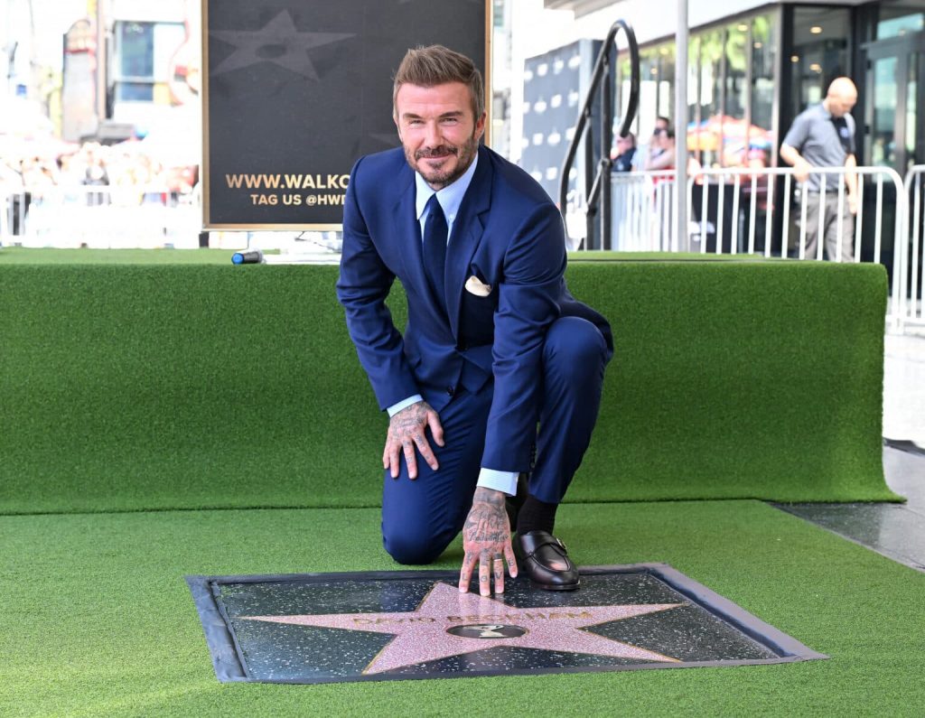 Beckham Receives a Star on the Hollywood Walk of Fame