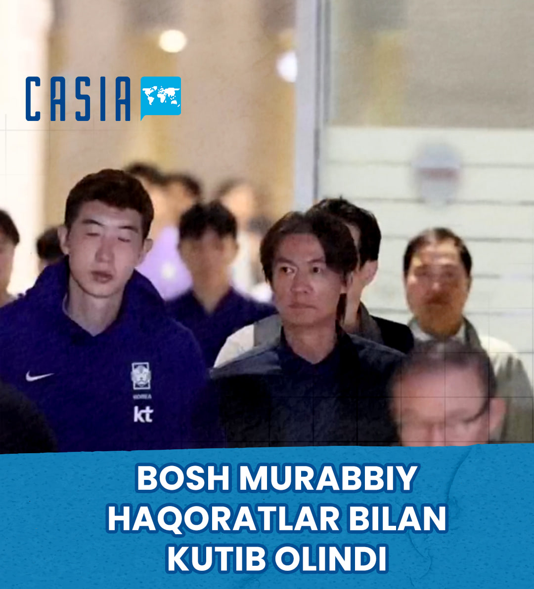Head coach greeted with insults at airport