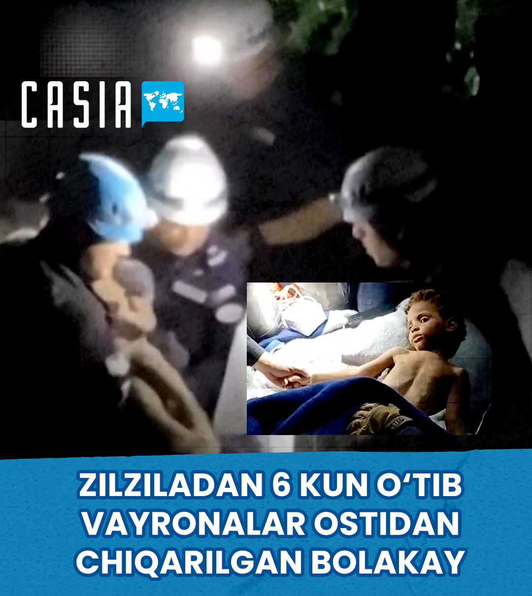 3‑year‑old child rescued from rubble 6 days after earthquake