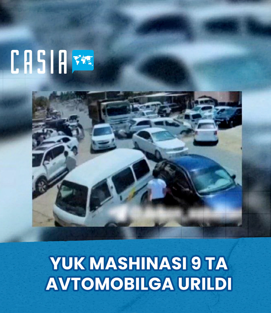 Truck Brake Failure in Qashqadaryo Leads to Collision With 9 Cars