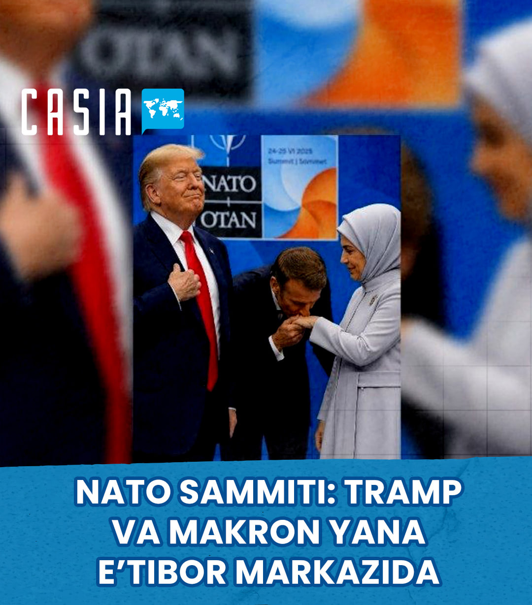 NATO Summit: Trump Greets in Turkish, Macron Tries to Kiss First Lady’s Hand