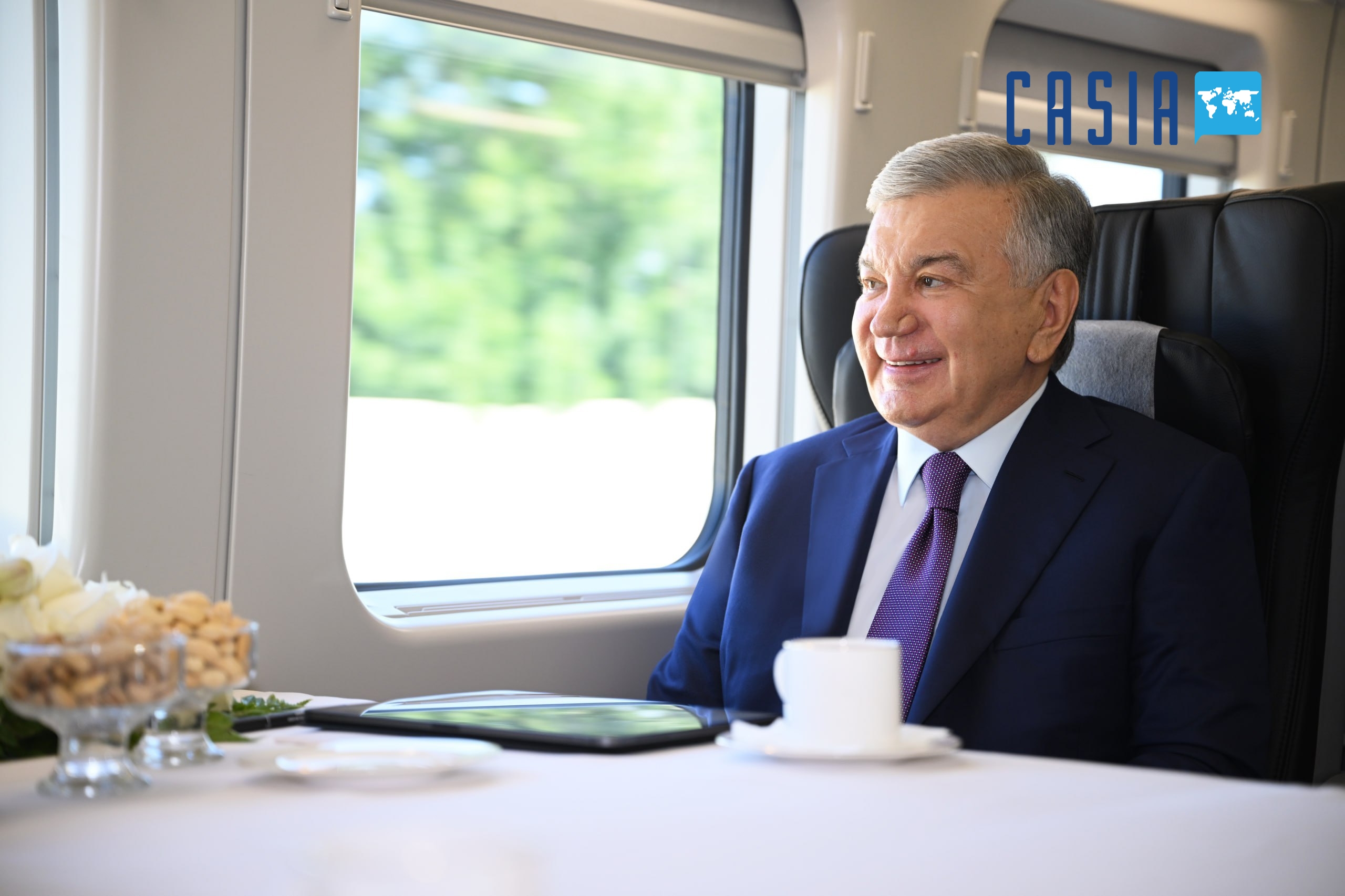 Shavkat Mirziyoyev traveled by electric train from Tashkent to Bekobod