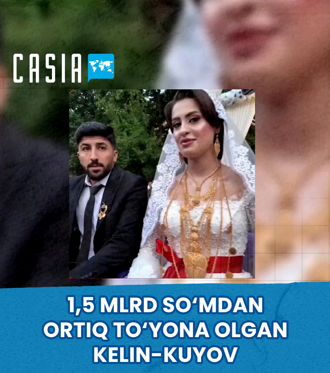 At a wedding in Turkey, the bride and groom received gifts worth over 1.5 billion Uzbek soums.