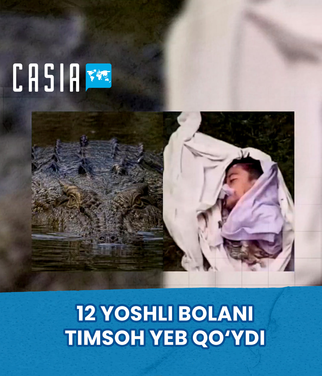 Crocodile kills 12‑year‑old boy in India