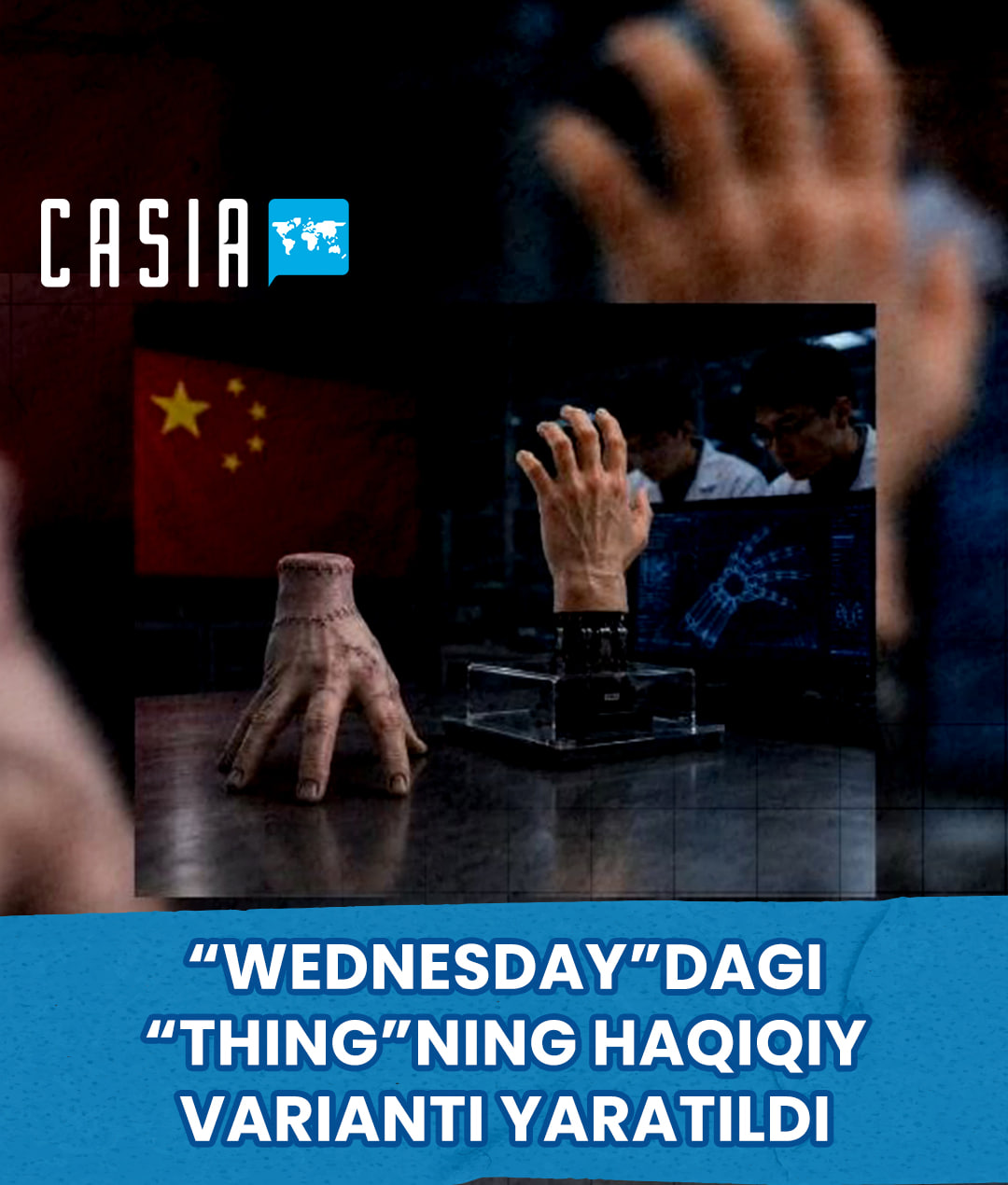 China unveils a bionic hand that can move independently like “Thing” from Wednesday