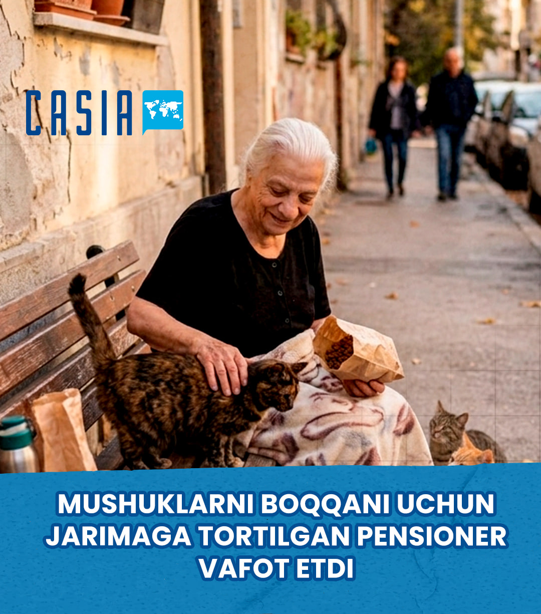 Pensioner fined for feeding stray cats dies in Chirchiq