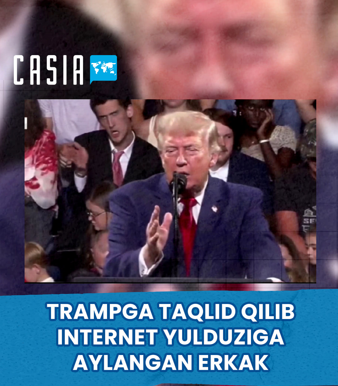 Man who mimicked Trump becomes an internet sensation