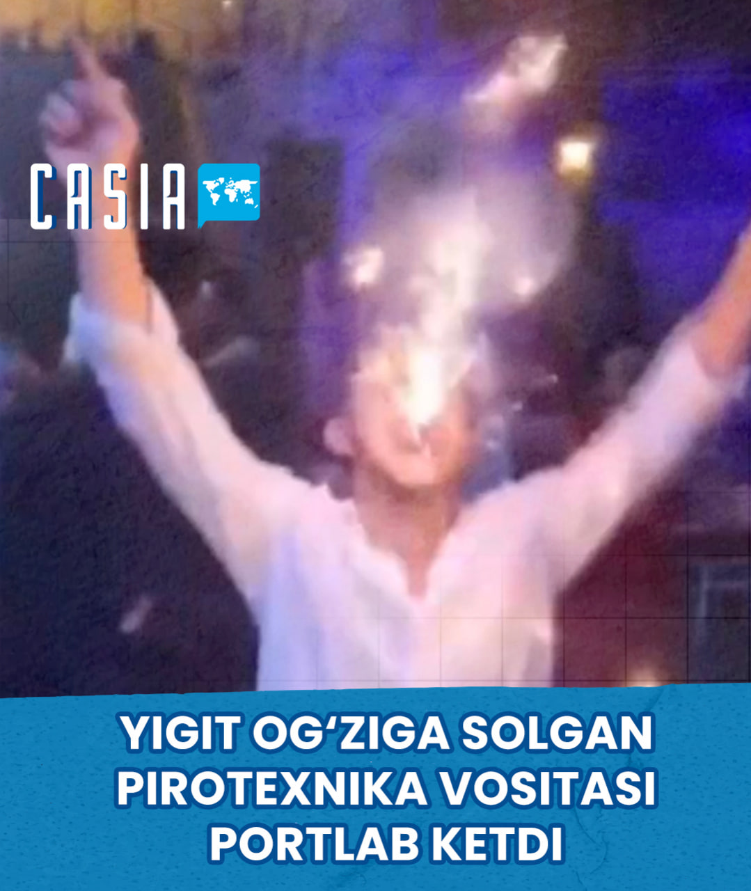 Firework explodes in man's mouth during wedding celebration
