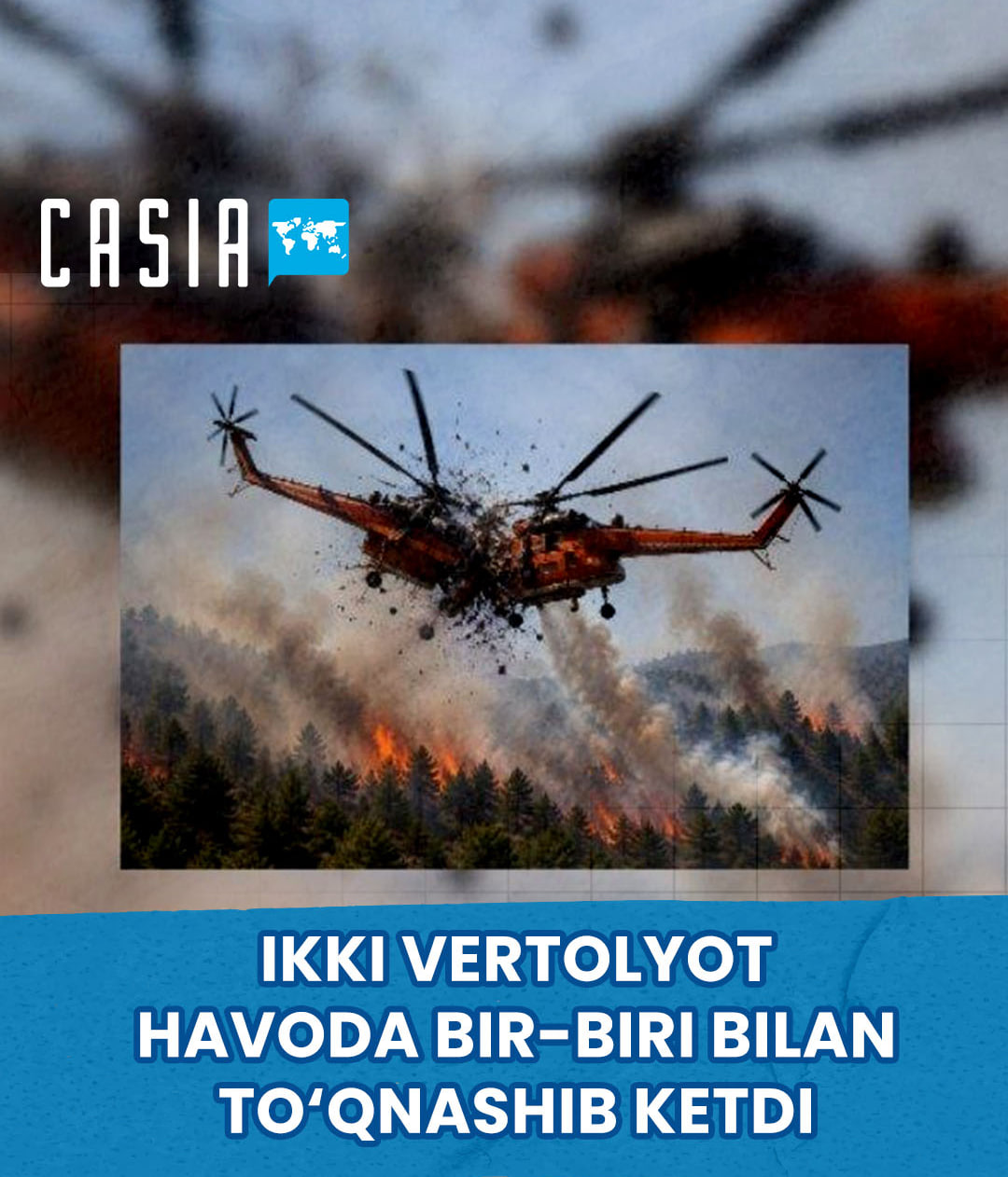 Two helicopters collide mid-air in Greece