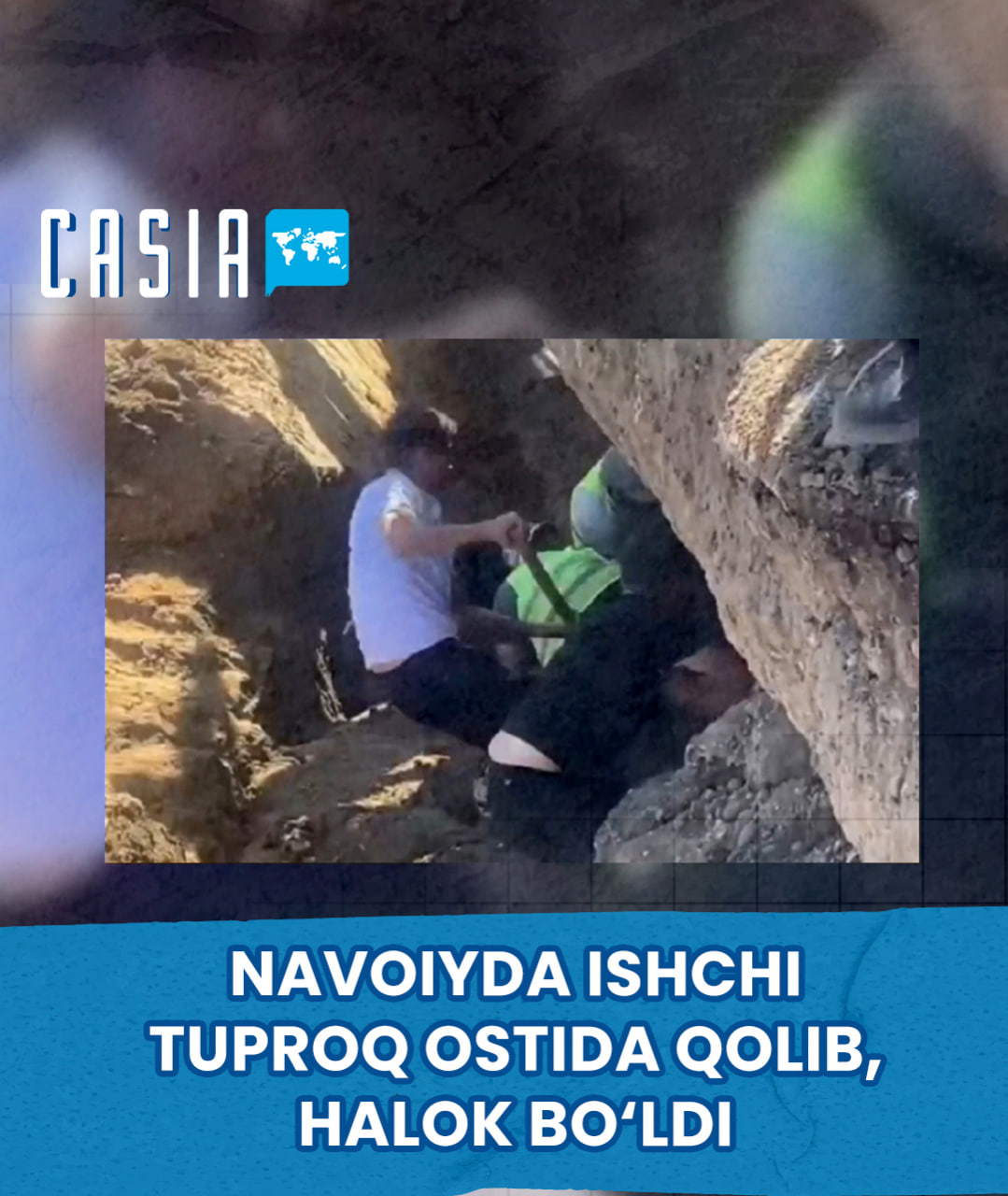 Worker dies after being buried under soil in Navoi