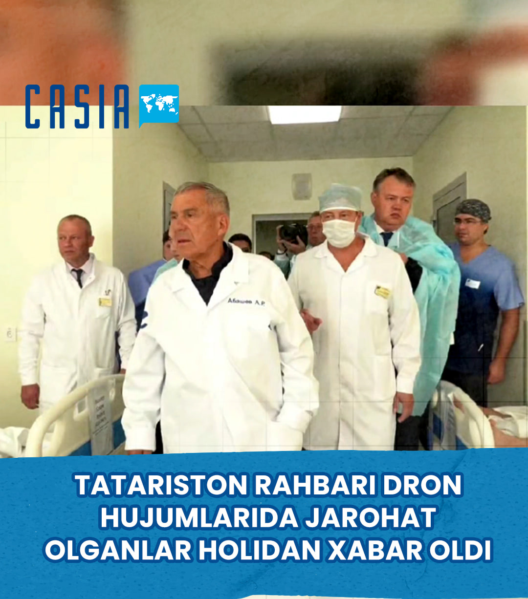 Tatarstan’s leader visits people injured in drone attacks