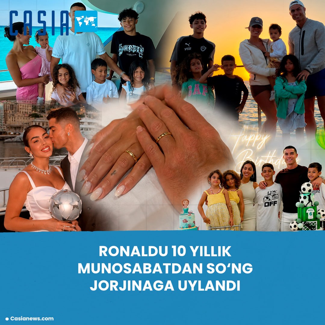 Ronaldo marries the mother of his children after 10 years together