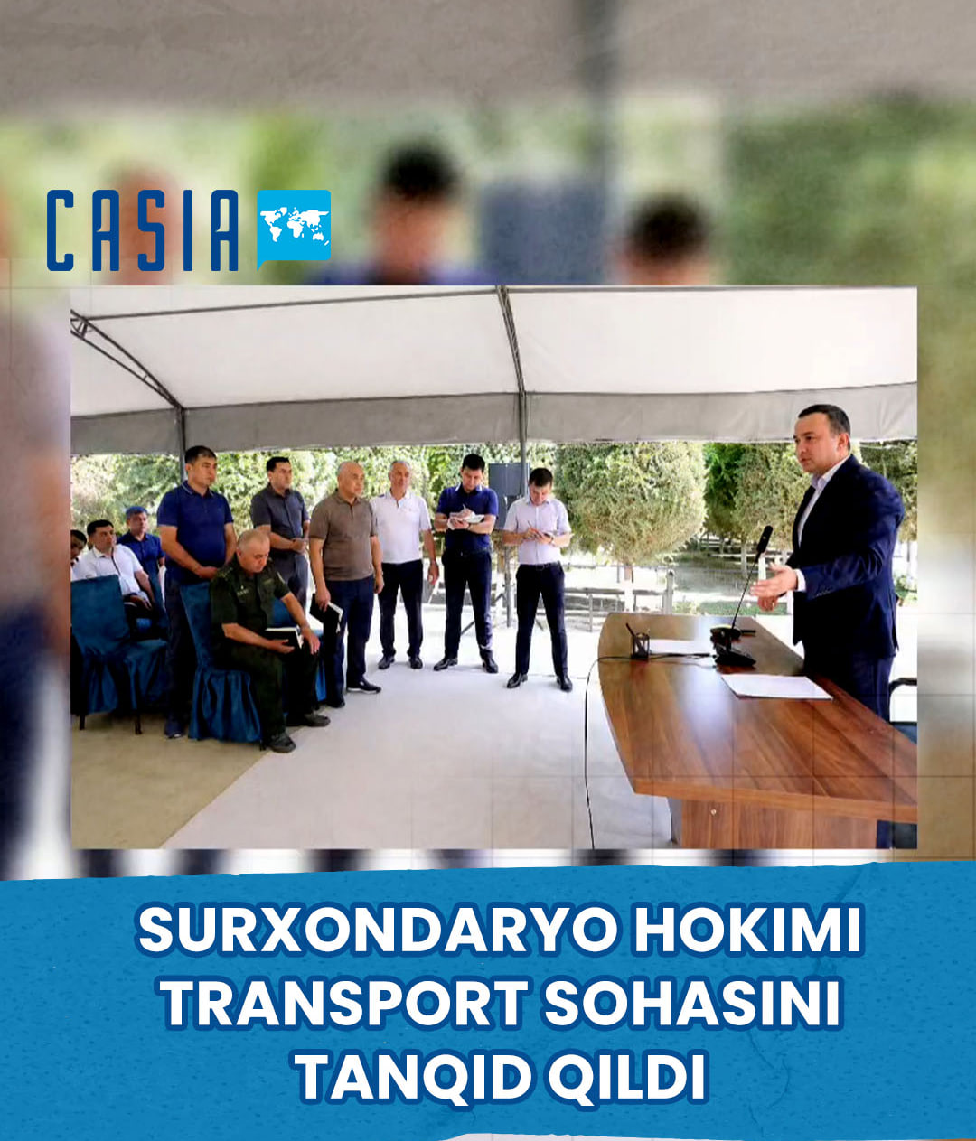 Surkhandarya governor criticizes the transport sector