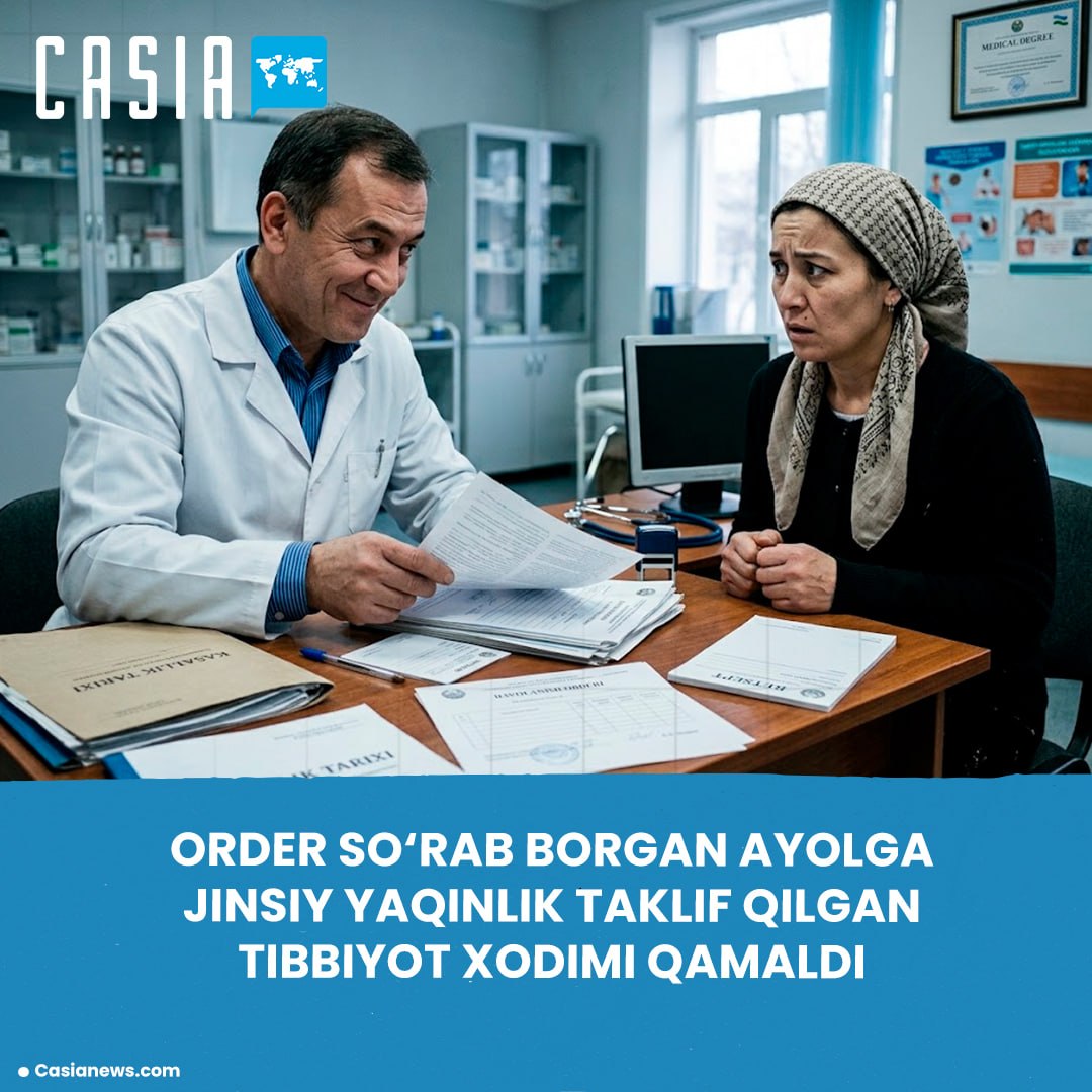 A medical worker who harassed a woman asking for a referral has been jailed in Surkhandarya