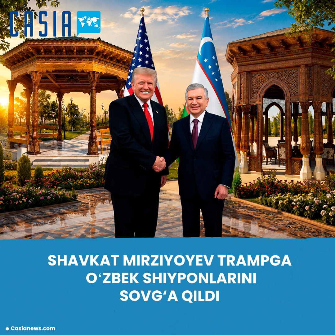 Shavkat Mirziyoyev gifted Trump two Uzbek gazebos