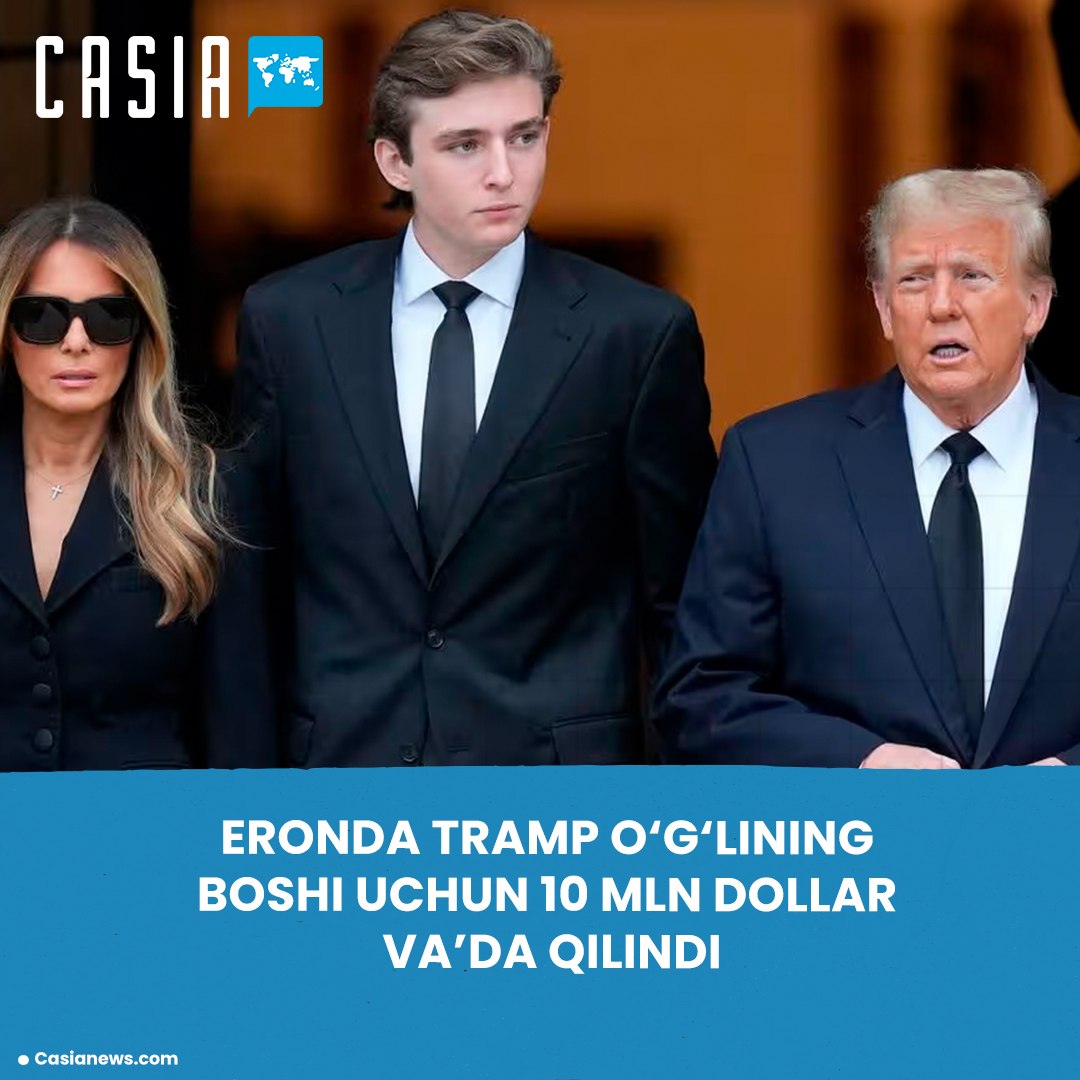 Iranian TV reportedly offers $10 million bounty for Barron Trump’s head