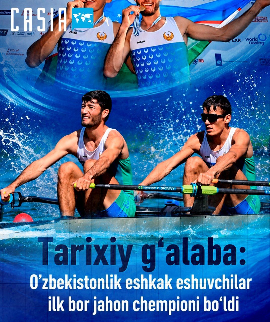 Historic Victory: Uzbek Rowers Become World Champions for the First Time