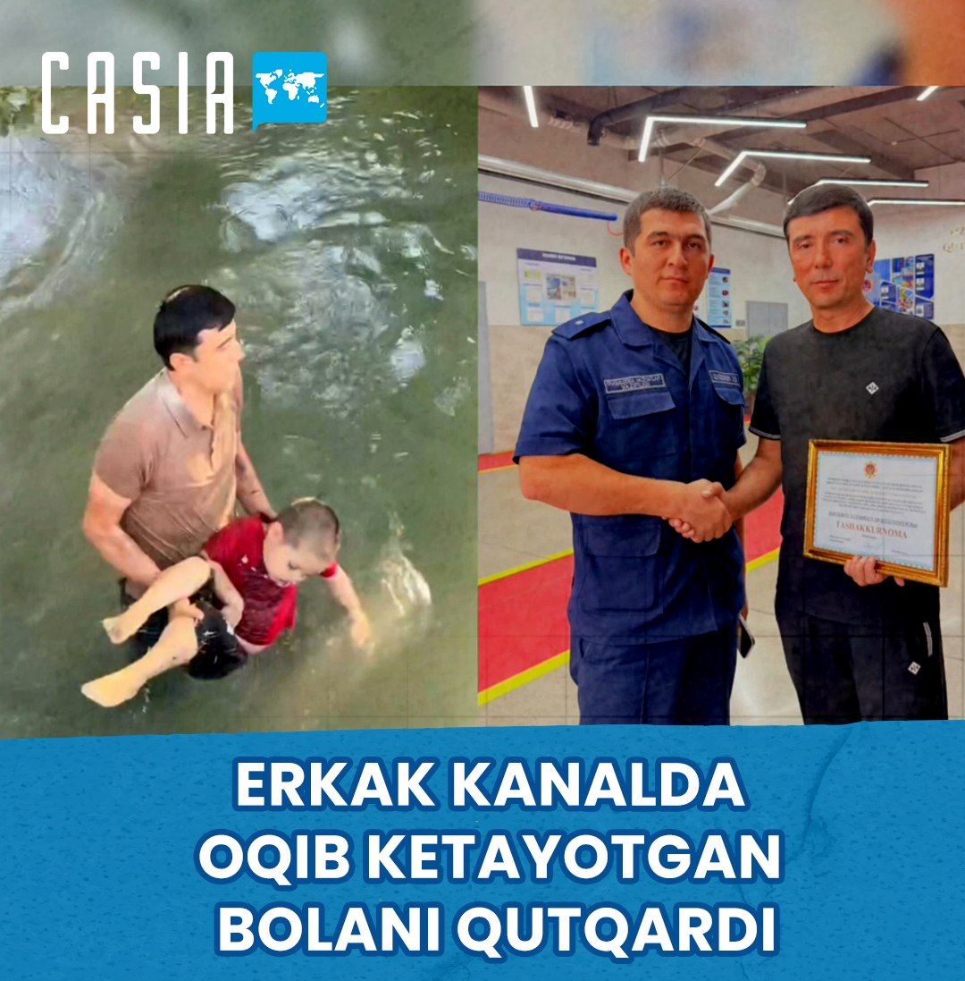 Man in Tashkent Rescues 3-Year-Old Child Being Swept Away by Water