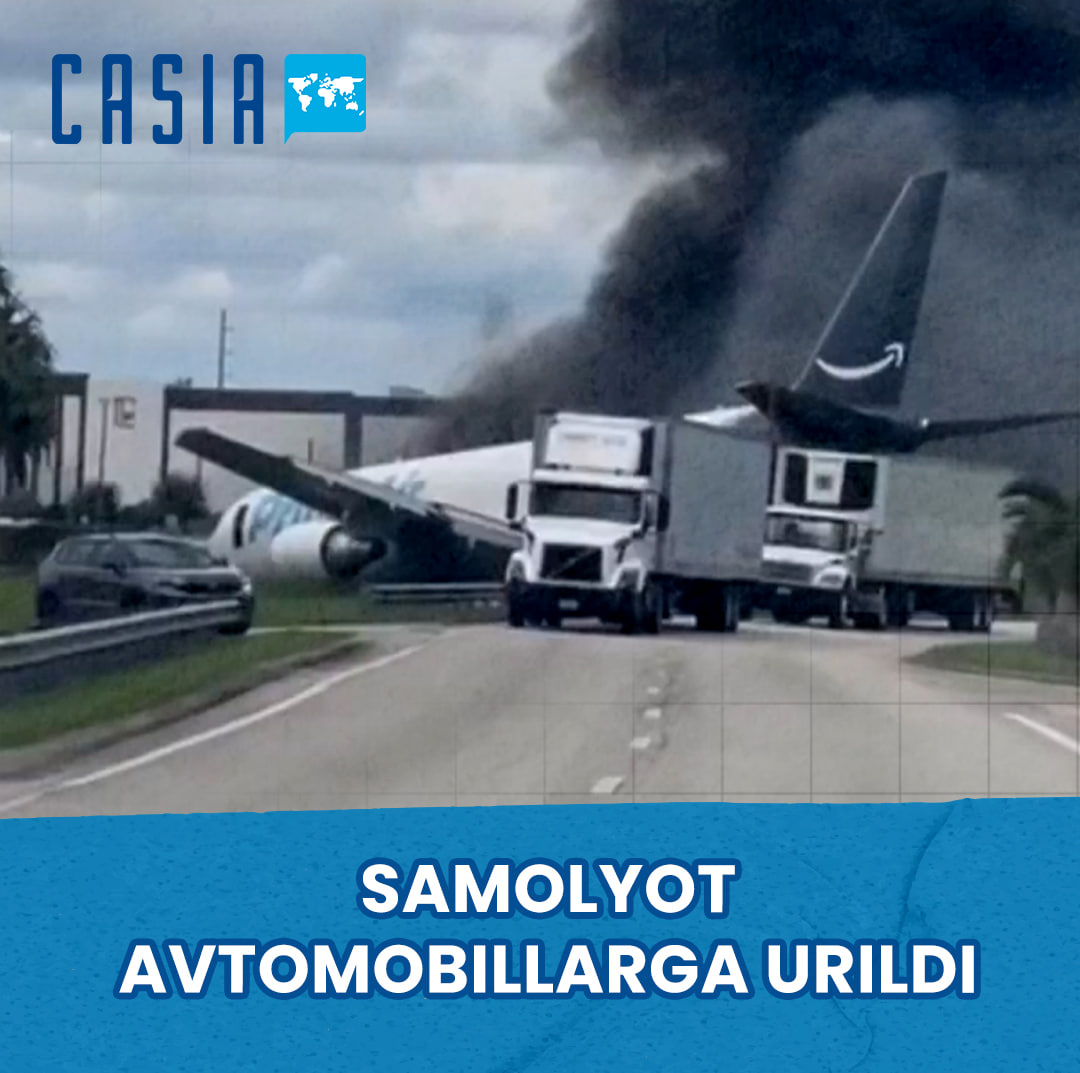 Plane veers off runway and crashes into vehicles
