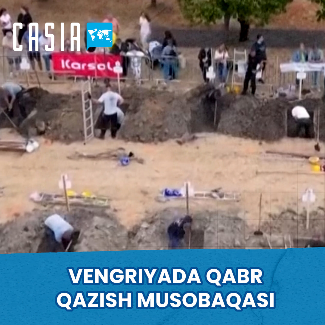 Grave-digging competition held in Hungary