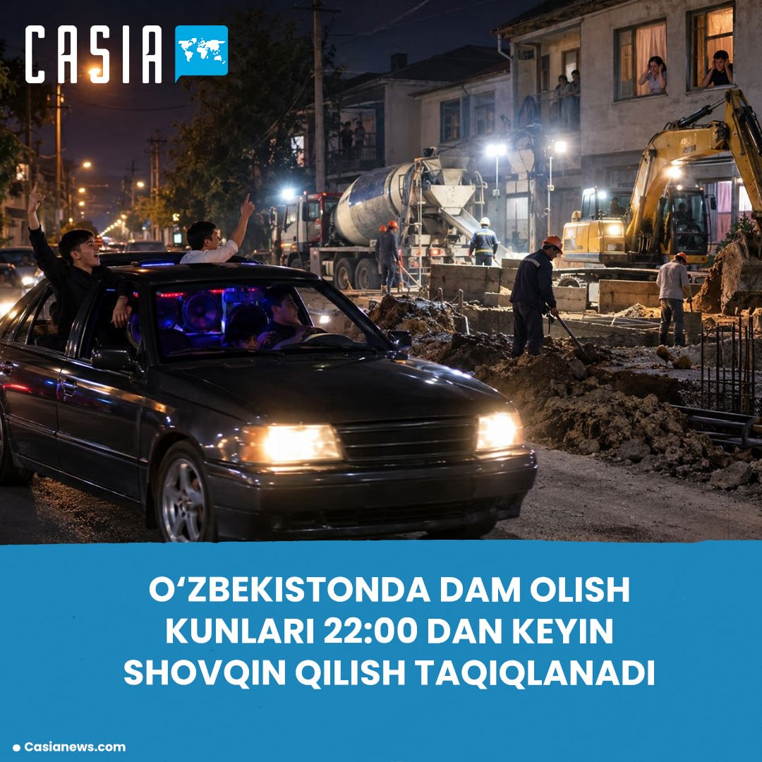 Specific times for noise prohibitions established in Uzbekistan