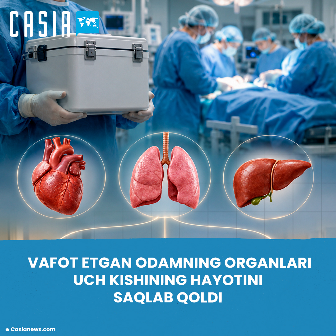 Organs from a deceased donor in Kazakhstan saved the lives of three people