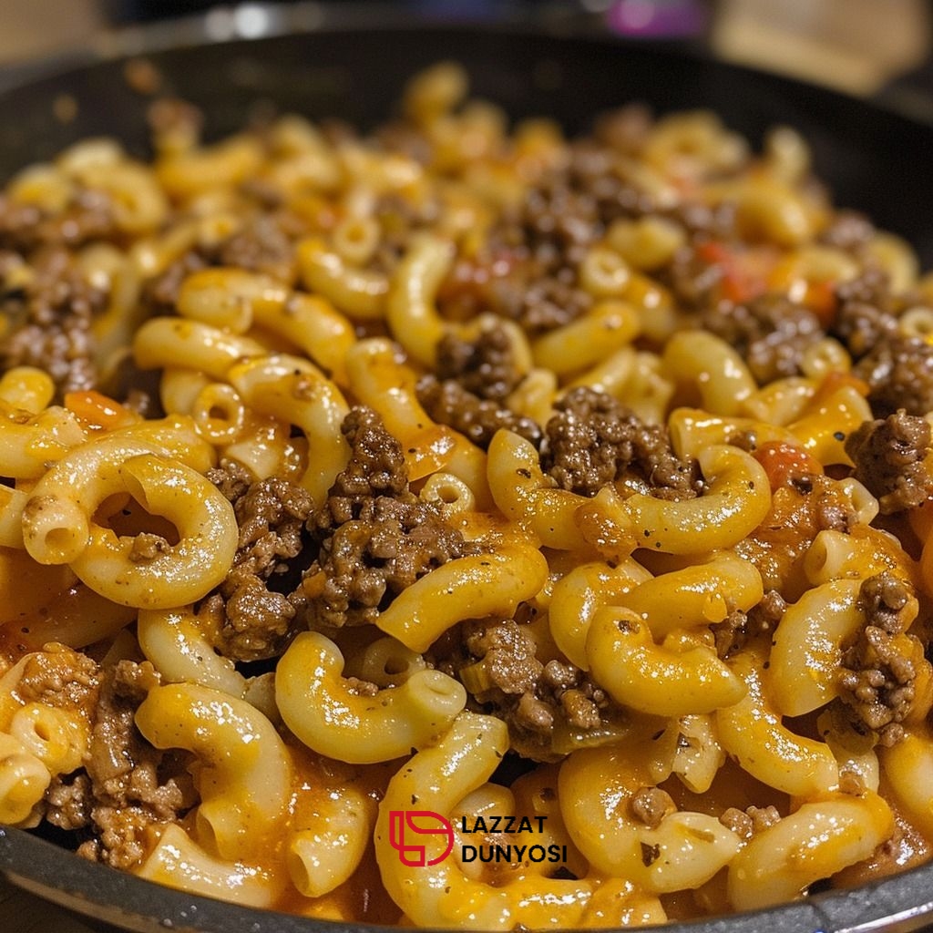 Pasta with Ground Meat and Cheese 🤗❤️