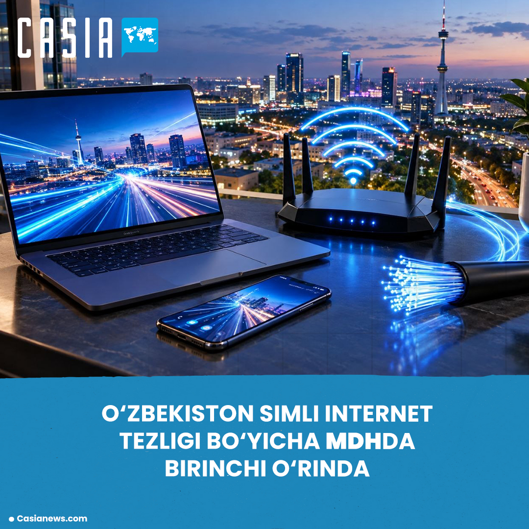 Uzbekistan has surpassed CIS countries in internet speed.