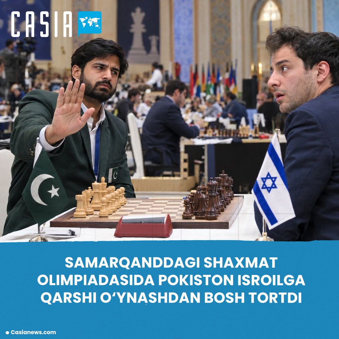 Pakistan did not play against Israel at the Chess Olympiad in Samarkand.