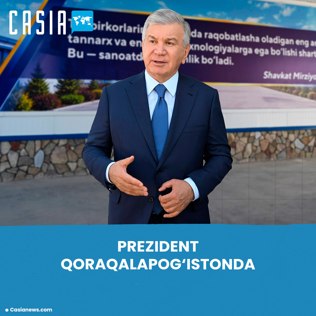Shavkat Mirziyoyev inspects operations of enterprises and greenhouses in Karakalpakstan