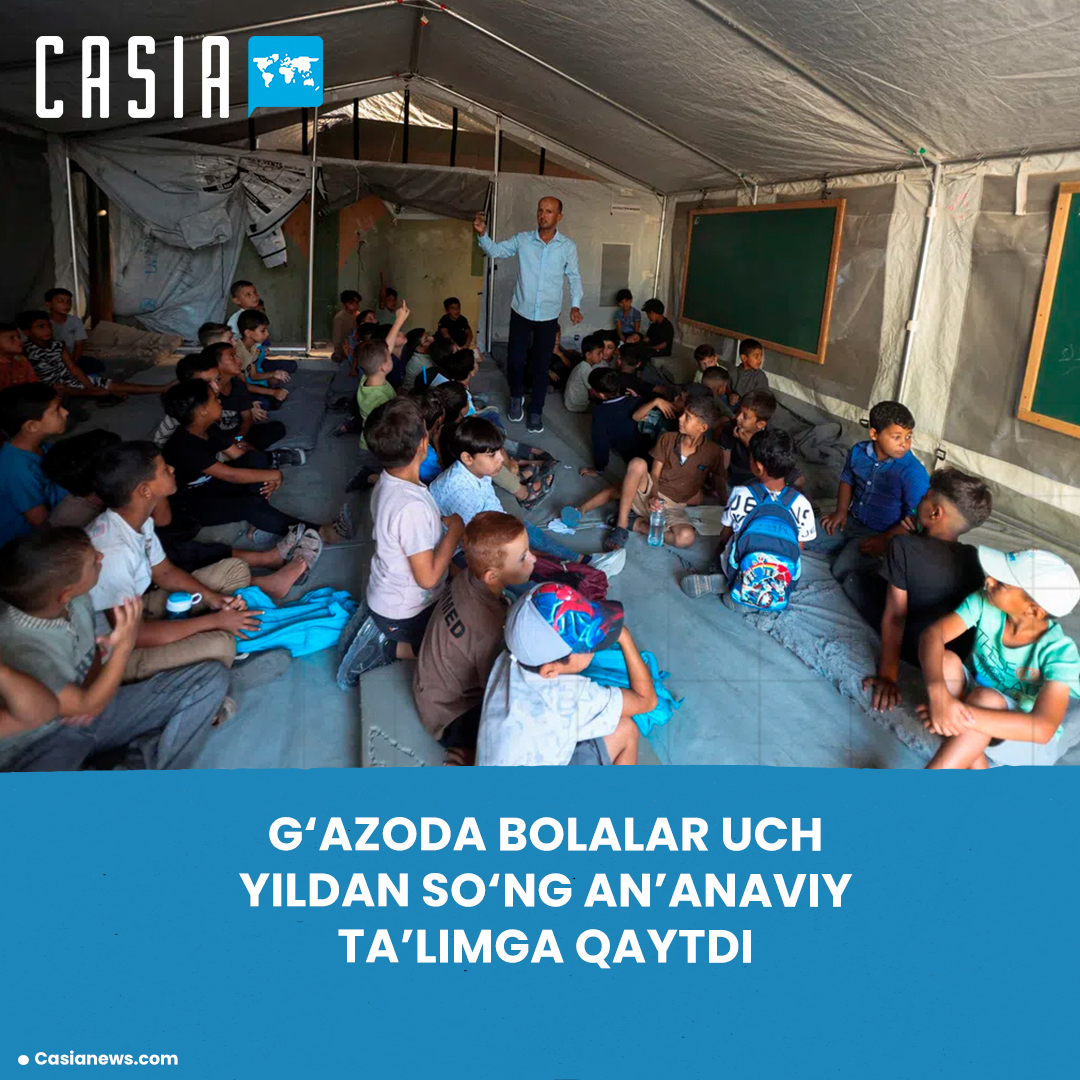 Students in Gaza returned to traditional education after three years.