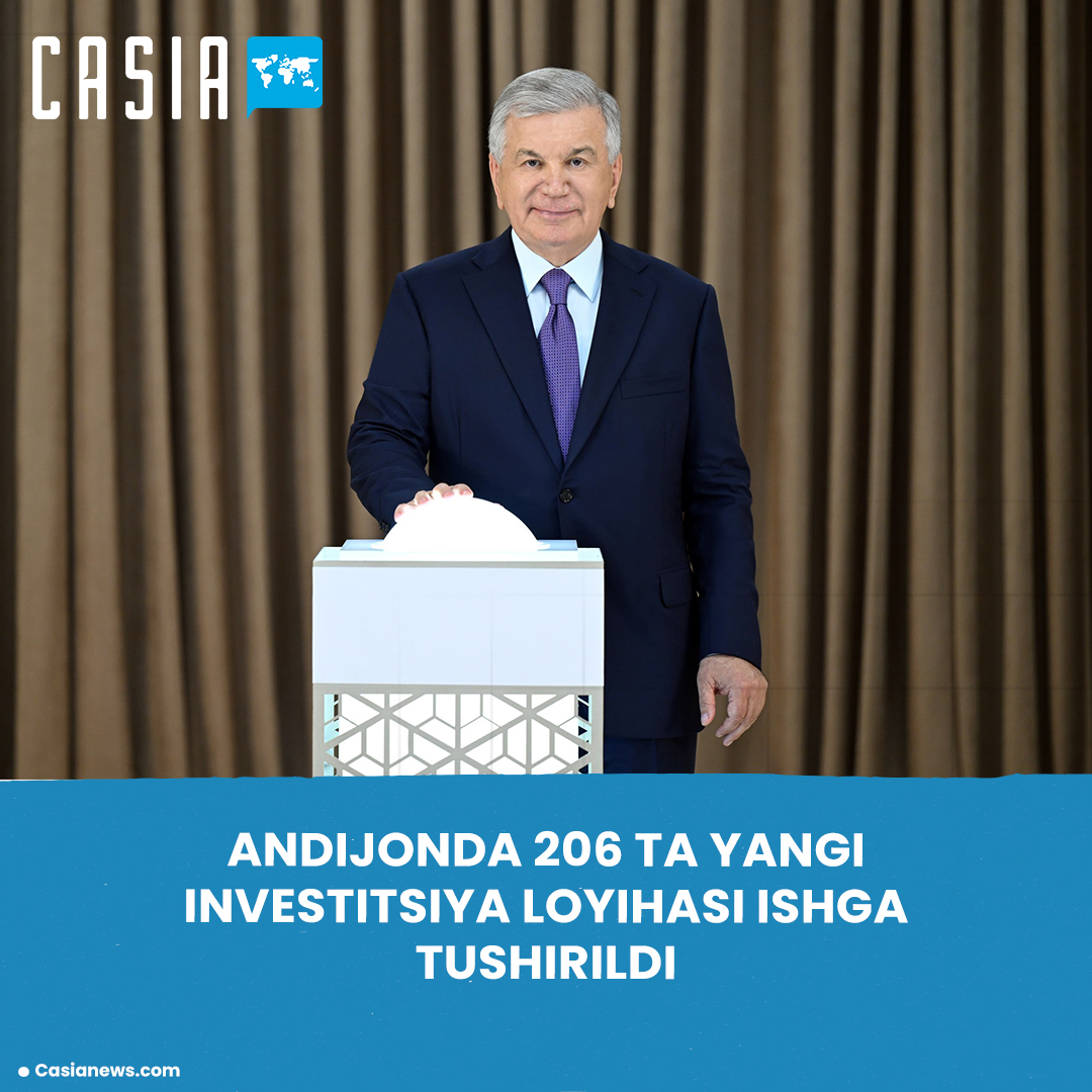 206 New Investment Projects Launched in Andijan