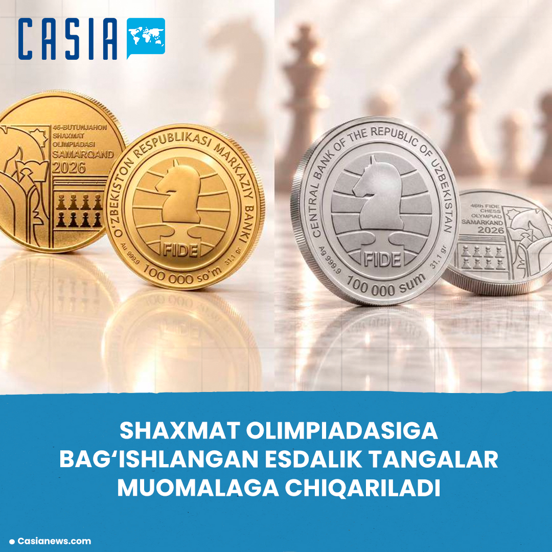 The Central Bank is issuing gold and silver coins dedicated to the Chess Olympiad.