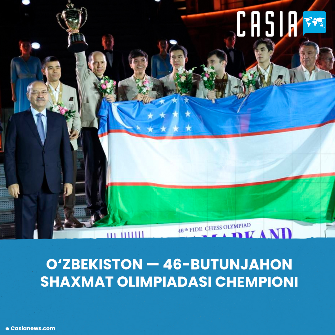 Uzbekistan became the champion at the 46th World Chess Olympiad.