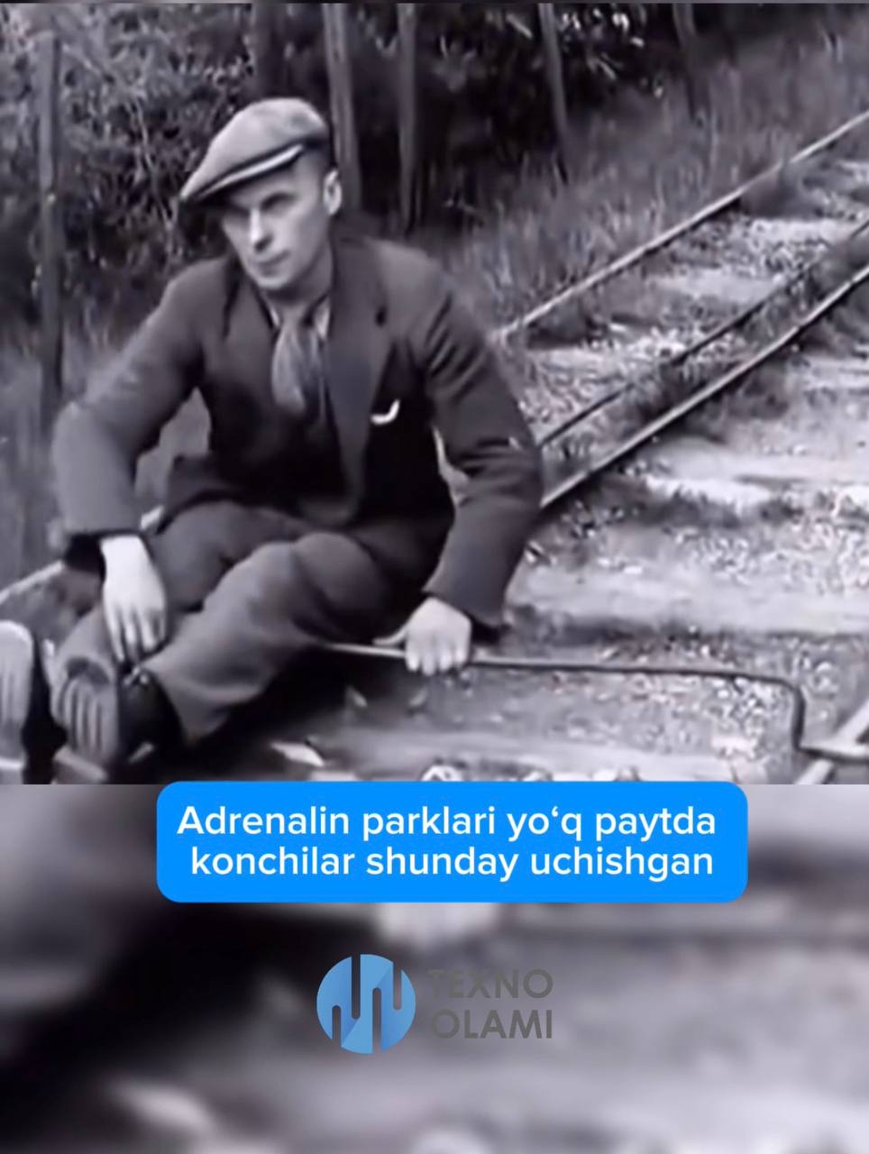 This is how miners used to "fly" before adrenaline parks existed!